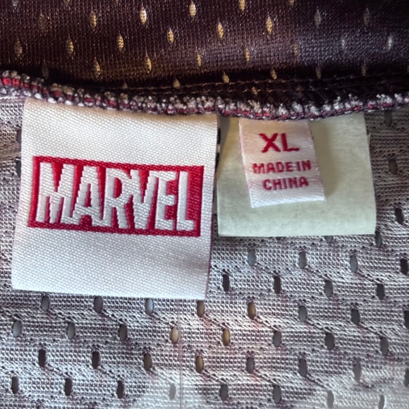 Marvel Spider-Man Baseball Jersey Number 62 Spider Web Button Up Men's XL - Picture 8 of 10